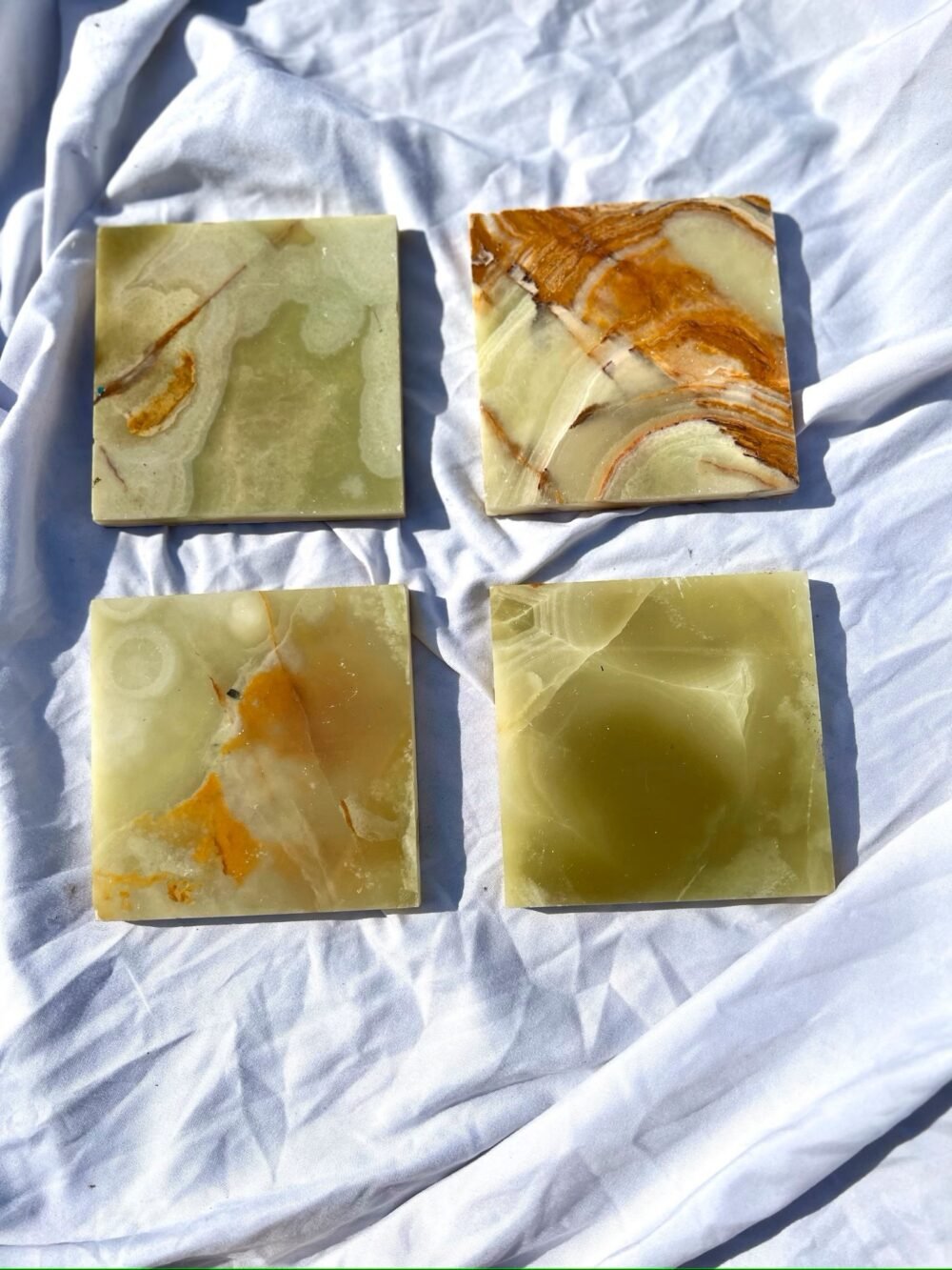 Elegant Green Onyx Stone Coasters - Handmade and Unique - Image 2