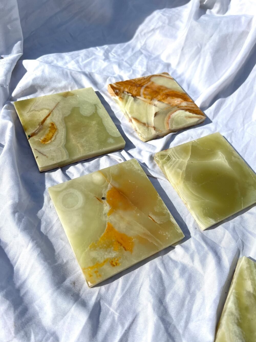 Elegant Green Onyx Stone Coasters - Handmade and Unique - Image 3