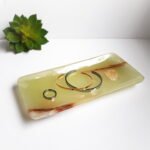 Onyx Rectangle Serving Tray | Handcrafted Natural Stone Platter for Luxurious Entertaining